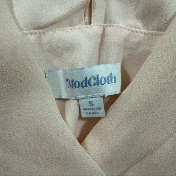 New ModCloth Wrapped in Rapture Maxi Dress Light Pink Wedding Guest - Picture 6 of 7